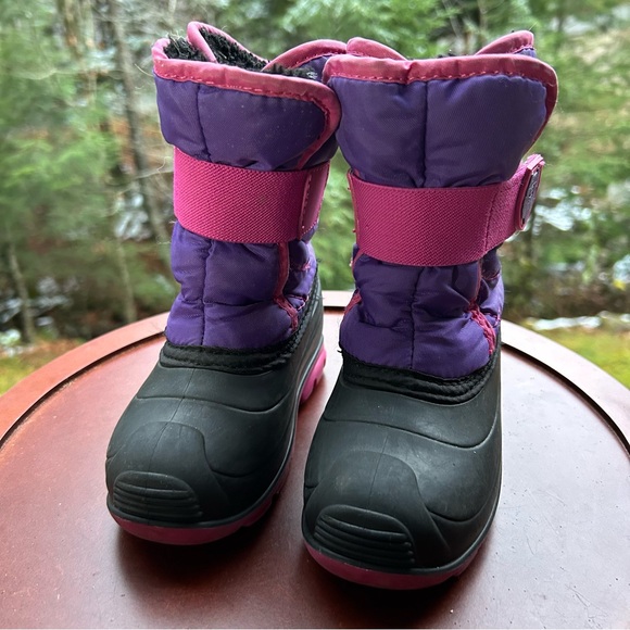 🌨️Kamik Toddler Winter Snow Boots–Size 8 | Purple & Pink | Waterproof & Warm❄️💗 - Picture 2 of 9